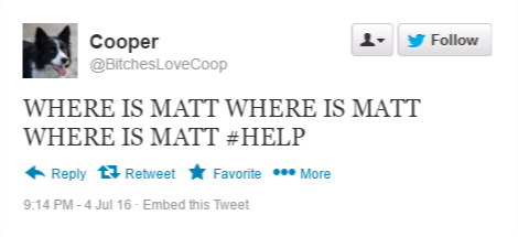 Cooper Tweet